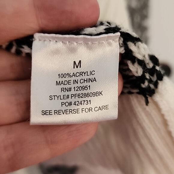 Pink Rose Waterfall Cardigan Sweater, Medium - Picture 5 of 6